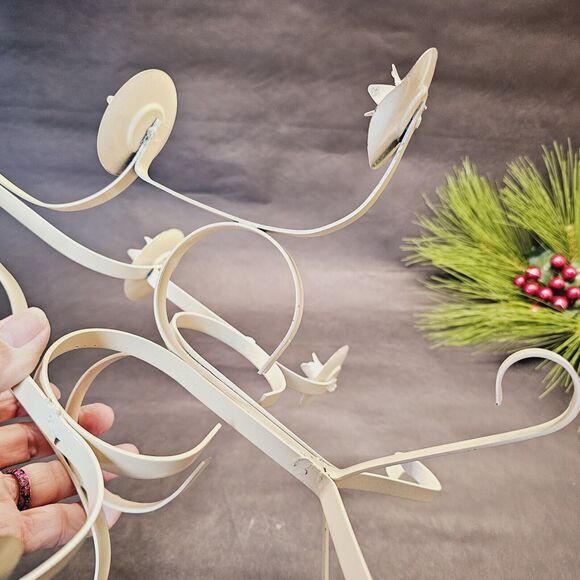 Hallmark? Metal Christmas Tree Candle Taper Holder Decoration Table Top 14" High - Picture 8 of 12